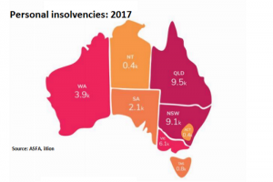 personal insolvencies 2017 map